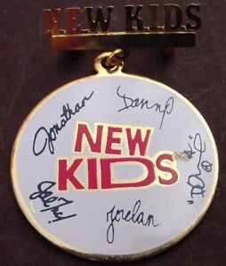 Vintage 1980's New Kids On The Block Metal Charms Pins Mix
