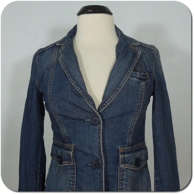 GAP Denim Jacket size 2 Womens Juniors Two Buttons Two Front Pockets - Image 1 of 4