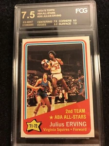 Julius Erving 1972-73 Topps #255 Graded 7.5 - Picture 1 of 2