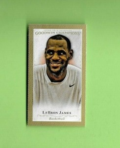 LEBRON JAMES 2016 UPPER DECK GOODWIN CHAMPIONS  MINI GOLD BORDER #54  CAVALIERS