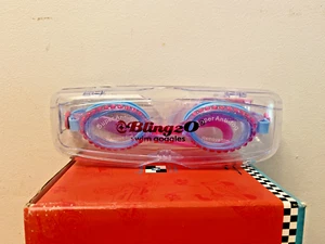 Bling 2O Girls' Jewel Bash Blue Swimming Goggles - Ages 3+ up - Picture 1 of 2