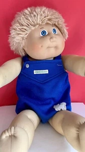 Jesmar Made In Spain Kohl Patch Kind blond Junge blaue Augen Grübchen Sommersprossen - Bild 1 von 10