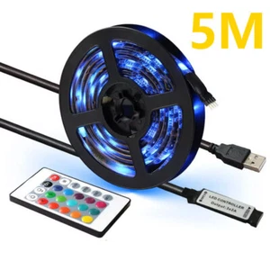 LED Stripe Stripes 5M RGB Streifen Warmweiß Wasserdicht IP65 12V 5050 SMD 2PCS - Bild 1 von 13