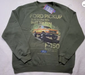 NWT Men's FORD Ford Pickup 90's Green Crewneck Sweater XL - Picture 1 of 1
