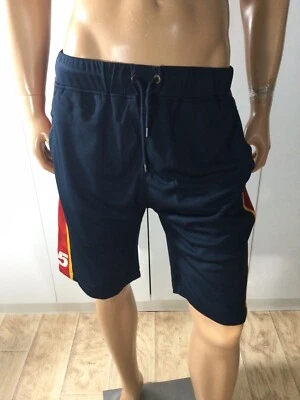 Shorts de poliéster 10 DEEP Better Since 95 azul marinho/vermelho tamanho G - Imagem 1 de 4