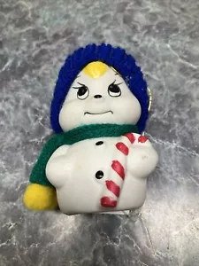 Snow Bells Porcelain Bell Ornament Vintage Snowman w/ Hat in Box - Picture 1 of 5