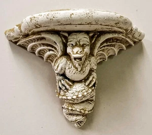 Gargoyle Wall Sconce Vintage dragon mythical shelf Bracket - Picture 1 of 6