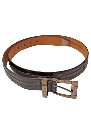 Cinturón Johnston & Murphy Cuero Genuino Cocodrilo y Lagarto HOMBRE 36 Hecho en España Foto 1 de 4