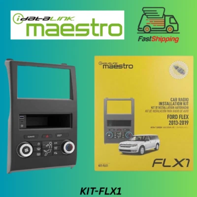 IDATLINK MAESTRO KIT-FLX1 RADIO REPLACEMENT DASH KIT FOR FORD FLEX 2013-19 *NEW* - Image 1 of 4