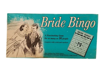 Bride Bingo Board Game Leister Game Co. 1957 Complete Vintage - Image 1 of 4