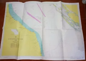 CARTA MAPPA NAUTICA DA PORTO SAN GIORGIO A PORTO CORSINI E ZARA ZADAR 113X82 007 - Foto 1 di 3