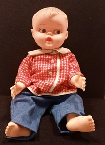 Vintage Hard Plastic doll with voice box in back. Not working. - Picture 1 of 6