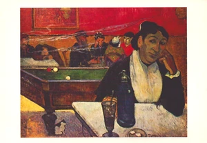 Vintage Gauguin Cafe at Aries Los Angeles County Museum of Art 1973 Postcard - Picture 1 of 2