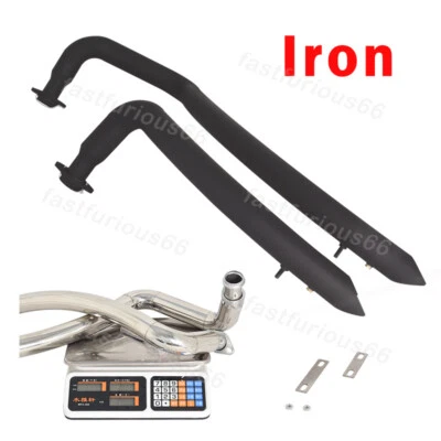 Sistema de escape de hierro silenciadores tubo de enlace de cabezal para Kawasaki Vulcan 800 1995-2005 Foto 1 de 4