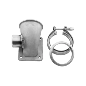 CXRacing 3" Vband 90 Deg T4 Turbo Elbow Adapter Flange 304 SS Cast Side WG Tube - Bild 1 von 6