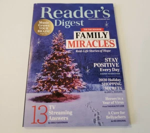 Reader's Digest December 2020/January 2021 Family Miracles Stay Positive - Picture 1 of 4