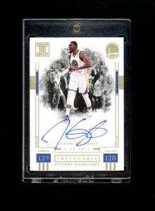 2017 Panini Impeccable Kevin Durant Victory Signatures NBA Finals Gold Auto /10