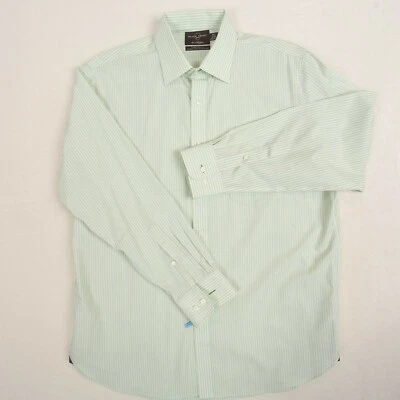 Camisa negra marrón 1826 para hombre manga larga talla 16,5 34/35 a rayas verdes con botones Foto 1 de 4