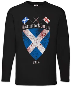 Bannockburn Langarm T-Shirt Robert 1314 Scotland the Bruce Scottish Battle - Picture 1 of 1
