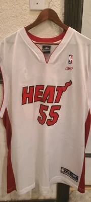 Camiseta De Colección NBA Reebok Miami Heat Jason Williams 55 Para Hombres 2XL Blanco Chocolate Foto 1 de 4
