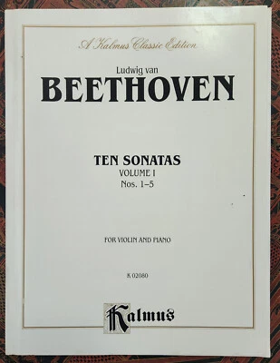 BEETHOVEN, Ten Sonatas for Violin and Piano, Vol 1, # 1-5 - Image 1 of 3