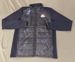 RLX Ryder Cup Golf Jacket Ralph Lauren Wool USA Logo Camo Small Blue MSRP $245 - Picture 1 of 8