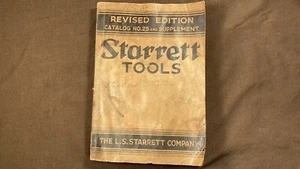 Antiguo catálogo de precios de herramientas Starrett Co, Starrett vintage n.º 25, 383 páginas, 1935 - Imagen 1 de 21