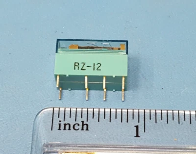 (2pcs) Electromechanical Relay, RZ-12, Fujitsu/TAKAMISAWA, 12VDC, 280Ohm 2A DPDT - Image 1 of 4
