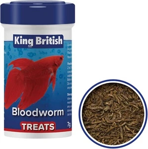 Bloodworm 7g Freeze Dried Worm King British Fish Turtle Terrapin Aquarium Treats - Picture 1 of 7