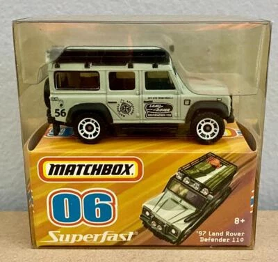 2006 Matchbox Superfast '97 Land Rover Defender 110 Factory Sealed White - Image 1 of 2
