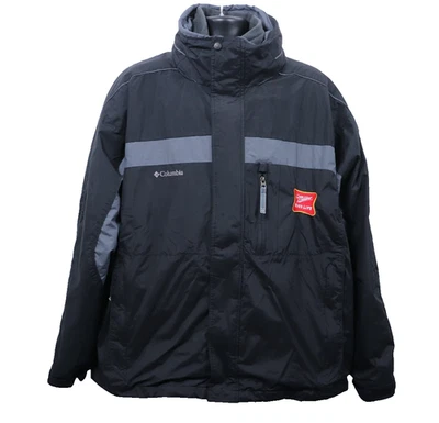 Y2K Columbia Interchange Jacket Miller High life logo Winter Ski Men's XL Black - Image 1 of 4