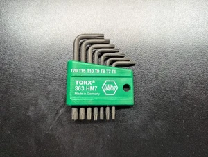 Wiha 36392 HM7 Torx Set di chiavi a L, braccio corto, 7 pezzi - Foto 1 di 1
