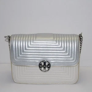 Tory Burch Leather Chain Shoulder Bag 9.1"x5.9"x3.1" Used - Picture 1 of 10