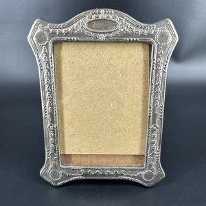 Marco de fotos vintage estilo Art Nouveau ornamentado tono plata 3,5x5 - Imagen 1 de 13