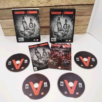 Evolve PC Video Game 2015 Complete W Manual 4 Discs EUC Turtle Rock 2K - Image 1 of 4