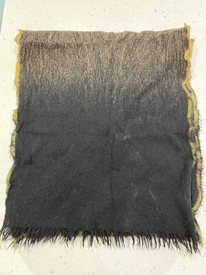 EILEEN FISHER Black 97% Wool Rectangle Scarf One Size - Image 1 of 4