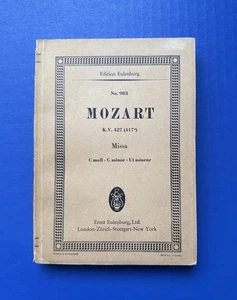 Mozart - Mass in C Minor - Eulenburg Miniature Study Score PB (EE No. 983) - Picture 1 of 7