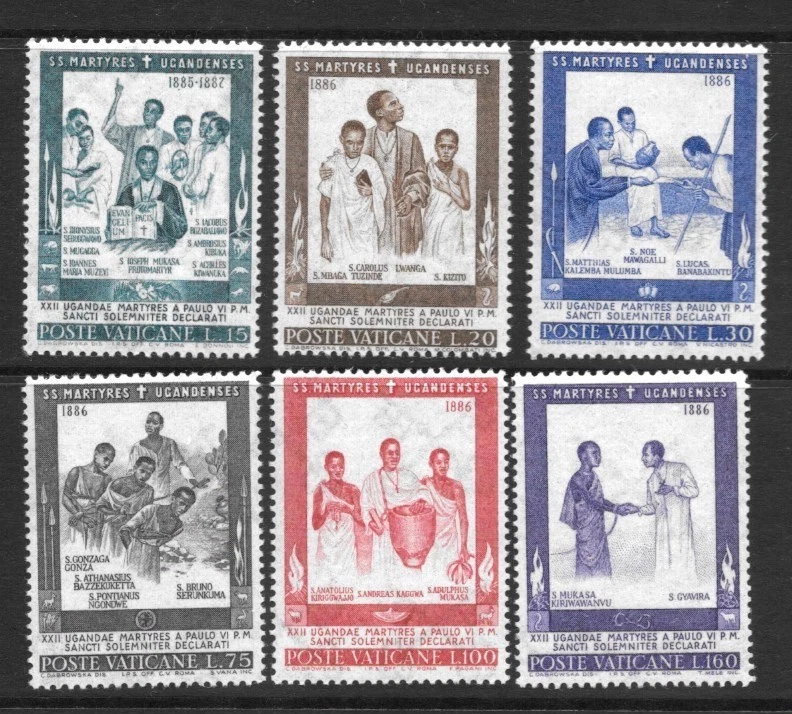 Sello de la Ciudad del Vaticano, 1965, sc # 404-09 (6), MNH / VA - 124 Foto 1 de 1