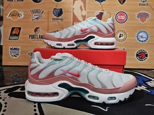 Nike Air Max Plus GS White Siren Red Red Stardust Size 6Y/7.5W Brand New - Picture 1 of 5