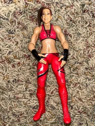 WWE Bayley Action Figure Series 93. Mattel Red/black WWE NXT Cover