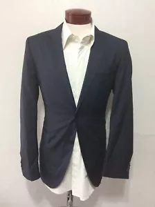 Hugo Boss Men's James 5/Sharp7 Navy Pinstripe Super 130 Blazer Sz 40R I444 - Picture 1 of 12