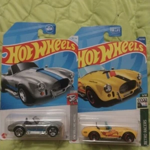 2024 HOT WHEELS HW ROLLING METAL SHELBY COBRA 427 S/C Plus a YELLOW ONE - Picture 1 of 3