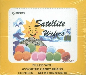 SATELLITE WAFERS - 1 full box - 240 pieces per box - Picture 1 of 2