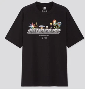 Billie Eilish by Takashi Murakami schwarzes T-Shirt Größe Large Uniqlo - Bild 1 von 5
