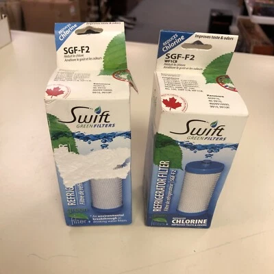 #9 2 filtros verdes para refrigerador Swift SGF-F2 WF1CB Frigidaire Kenmore Foto 1 de 2