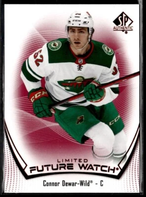 2021-22 Sp Authentic limited red Future watch Connor Dewar Rookie #199 H4R2I - Image 1 of 2