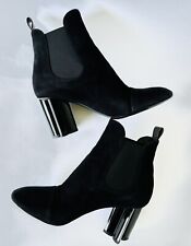 LOUIS VUITTON SHOES CANDICE HEEL BOOTS 36 LEATHER LOGO LV BOOTS Black  ref.328972 - Joli Closet