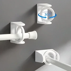4pcs Twist Lock Curtain Rods โ No Drill Window Rods with Angled Ends for Doors - Picture 1 of 9