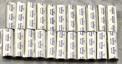 "Lote de 24 rollos de lámina Kingsley genuinos de 3"" color plata" Foto 1 de 3