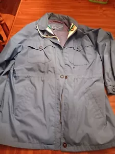 LONDON FOG WINNING EDGE Men’s Blue Rain Jacket Size Large (24-1016A) - Picture 1 of 4